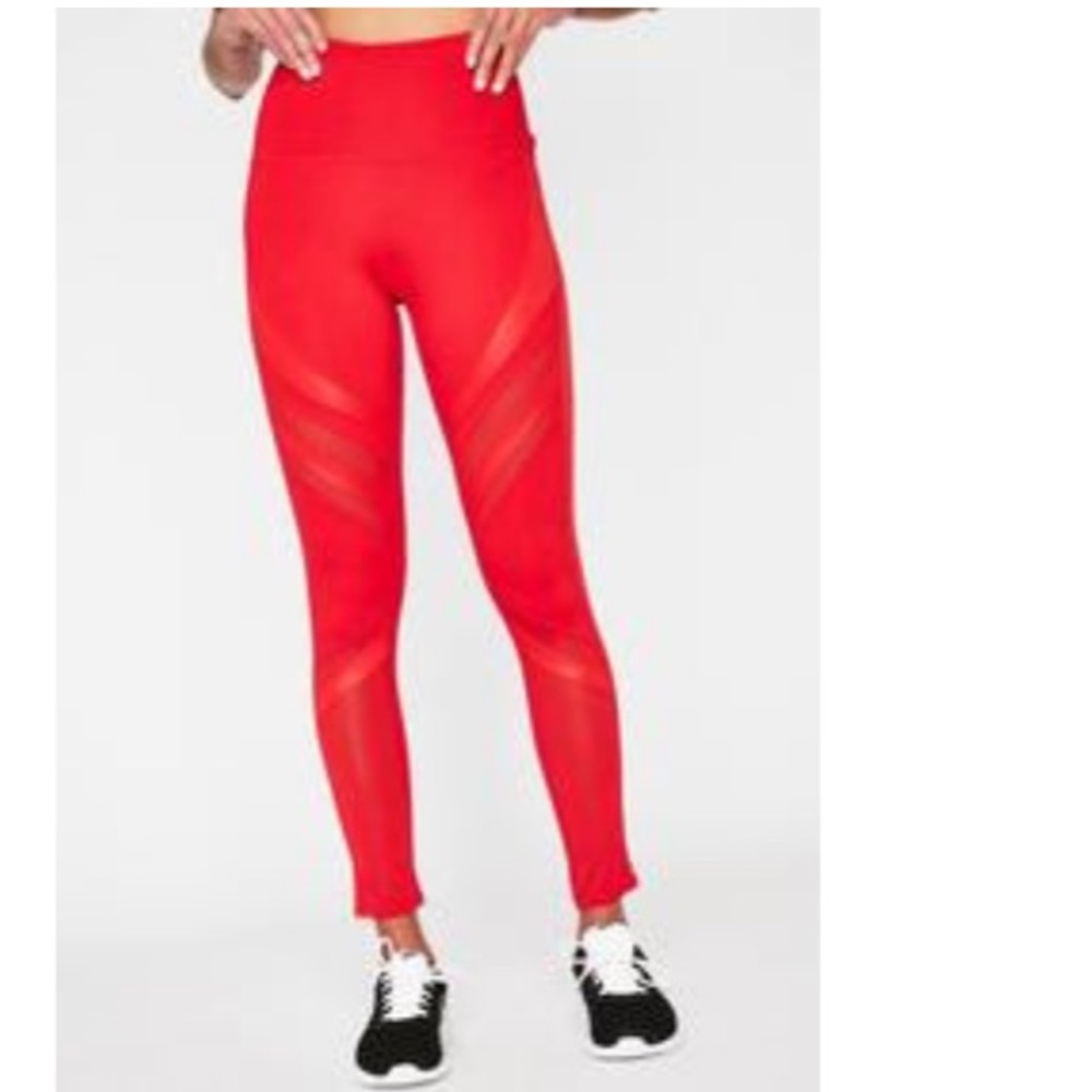 Dolls Kill Red mesh leggings “rush the runway”NWT sz S